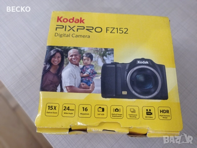 Фотоапарат Kodak PIXPRO FZ152, снимка 14 - Фотоапарати - 52774800