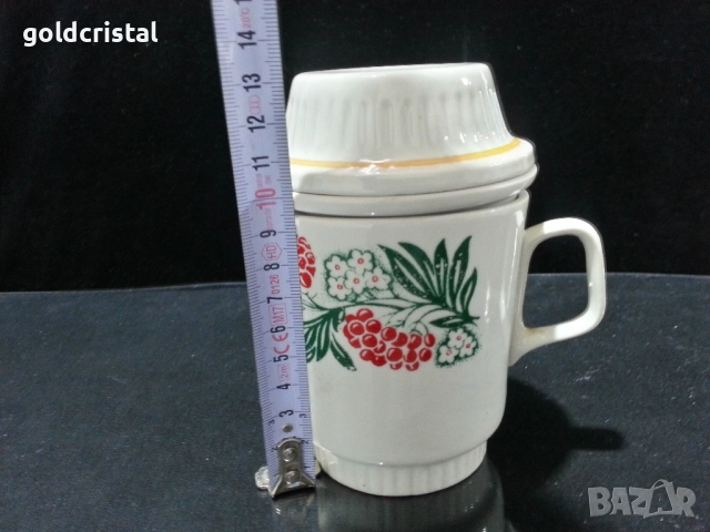 стара руска чаша за чай , снимка 2 - Антикварни и старинни предмети - 52245375