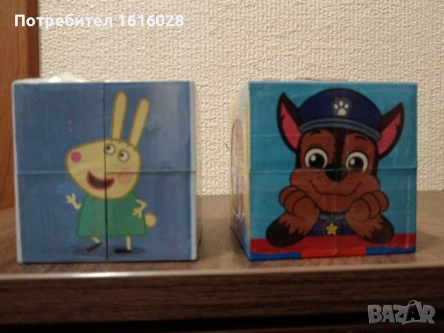 Кубче Рубик - Peppa Pig и Paw Patrol, снимка 5 - Образователни игри - 44891518