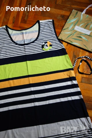 Нова лятна и красива рокля на райета, с дебели презрамки, снимка 3 - Рокли - 54127536