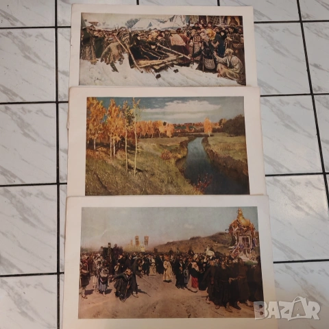 Картини, репродукция на Третяковска галерия, Москва. , снимка 11 - Картини - 53149697