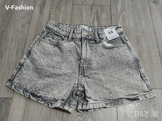 Къс дънков панталон , снимка 2 - Къси панталони и бермуди - 53300845