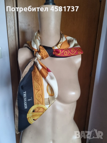 Копринен шал Trussardi