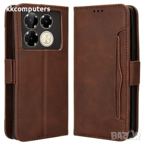 Infinix Note 40 Pro 4G X6850 Magnetic Wallet Кожен Калъф и Протектор, снимка 4 - Калъфи, кейсове - 50767436