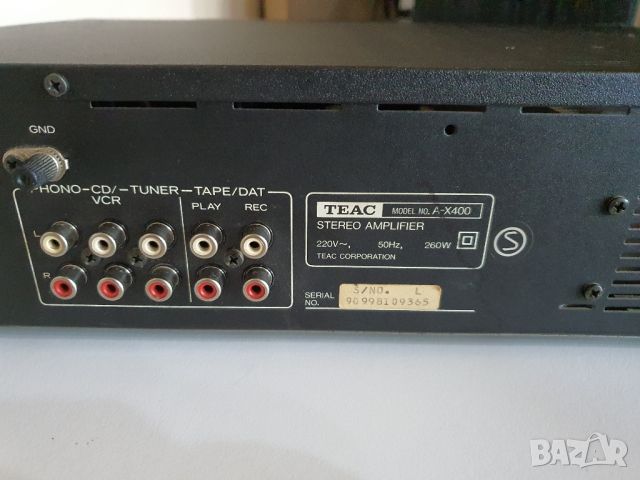 TEAC A-X 400, снимка 9 - Ресийвъри, усилватели, смесителни пултове - 45583683