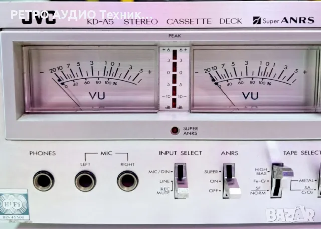 Рядък модел винтидж касетен дек JVC mod. KD-A5

, снимка 2 - Декове - 50292288