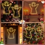 Коледни ангелски светлини - 100 LED/40cm топлобели с таймер, , снимка 3