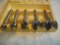 Ф15-Ф35мм НОВ НЕМСКИ КОМПЛЕКТ ГОЛЕМИ ФРЕЗЕРИ ЗА ОБЕРФРЕЗА 5 БРОЯ В ДЪРВЕНА КУТИЯ, снимка 13