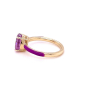 Златен дамски пръстен 3,60гр. размер:54 14кр. проба:585 модел:23080-1, снимка 2