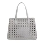 Модерна дамска чанта с перфорация, снимка 4