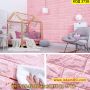 Розови 3Д Панели за стена имитиращи тухли от мемори пяна за хол, офис, спалня - КОД 3738, снимка 5