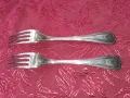 Стари антикварни посребрени луксозни вилици Christofle 2 бр., снимка 5