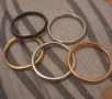 Цветни пръстени халки, стомана, снимка 4