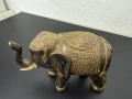 Бронзова статуетка на слон №7987 , снимка 2