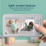 Нов Babysense HD S2: бебефон с 2 камери, без Wi-Fi, разделяне на екрана за преглед на 2те камери ..., снимка 2