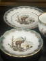 Троен сет порцелан с Ловен мотив, снимка 5
