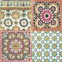 426251 DUTCH WALLCOVERINGS Wallpaper Moroccan Tiles Multicolour（SKU:426251, снимка 1 - Други стоки за дома - 46058455