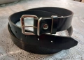 Луксозен МАКСИ мъжки колан – Черен Лак – ЕСТЕСТВЕНА КОЖА (145 см), снимка 2