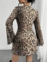 Дамска модерна рокля в леопардов цвят , снимка 6