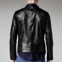 G-STAR RAW Chopper Leather Jacket Оригинално Кожено Яке S, снимка 2