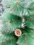 Елха естествено зелена с шишарки, снимка 3