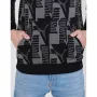 Мъжко спортно горнище PUMA Power All Over Printed Hoodie Grey/Black, снимка 3