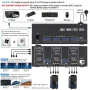 НОВ ТЕСТВАН KVM превключвател за 2 компютъра към 3 монитора + KCEVE USB 3.0. HDMI + DisplayPort 8K.., снимка 3
