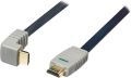 HDMI 1.4 High Speed ​​​​с Ethernet кабел под ъгъл надолу Bandridge 0.5 m, снимка 2