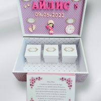 Кутия за бебешки  спомени, снимка 1 - Подаръци за кръщене - 45168376