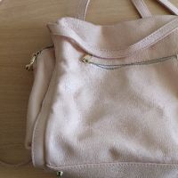 Дамска розова чанта от естествена кожа, снимка 2 - Чанти - 45918248