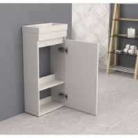 Долен стоящ PVC шкаф за баня ICP 3979, снимка 2 - Шкафове - 45205111