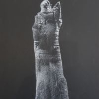 ВАСИЛ ИВАНОВ 1909-1975 Каменна фигура творба от 1970те години, снимка 2 - Картини - 45962171