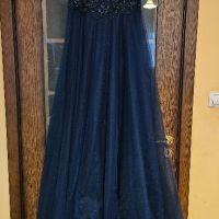 Бална рокля в тъмно син цвят , снимка 3 - Сватбени рокли - 45255953