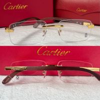 Cartier висок клас мъжки слънчеви очила с дървени дръжки, снимка 2 - Слънчеви и диоптрични очила - 45870838