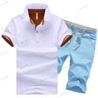 Мъжки летен комплект от две части, къси панталони и риза, 15цвята , снимка 4 - Други - 45266072