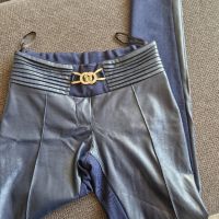 Lucy Fashion - спортно-елегантен панталон, размер S (от еко кожа и плат), снимка 2 - Панталони - 45366504