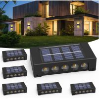 Комплект 3 броя соларни лампи за стена, Двупосочни, снимка 1 - Соларни лампи - 46170801