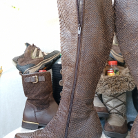 дамски ботуши от естествена змийска кожа BOSS original, 38-39, снимка 11 - Дамски ботуши - 45011874