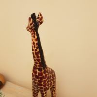 Продавам дървен жираф, ръчна изработка, снимка 6 - Декорация за дома - 45148321