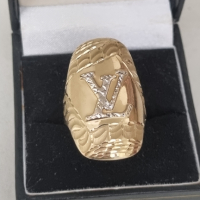 Златен пръстен 14к, проба 585 , снимка 1 - Пръстени - 45021170
