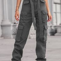 Дамски класически карго панталон, 3цвята , снимка 7 - Панталони - 45457097