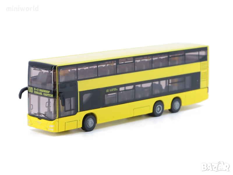 MAN двуетажен градски автобус - мащаб 1:87 на SIKU моделът е нов в кутия, снимка 1
