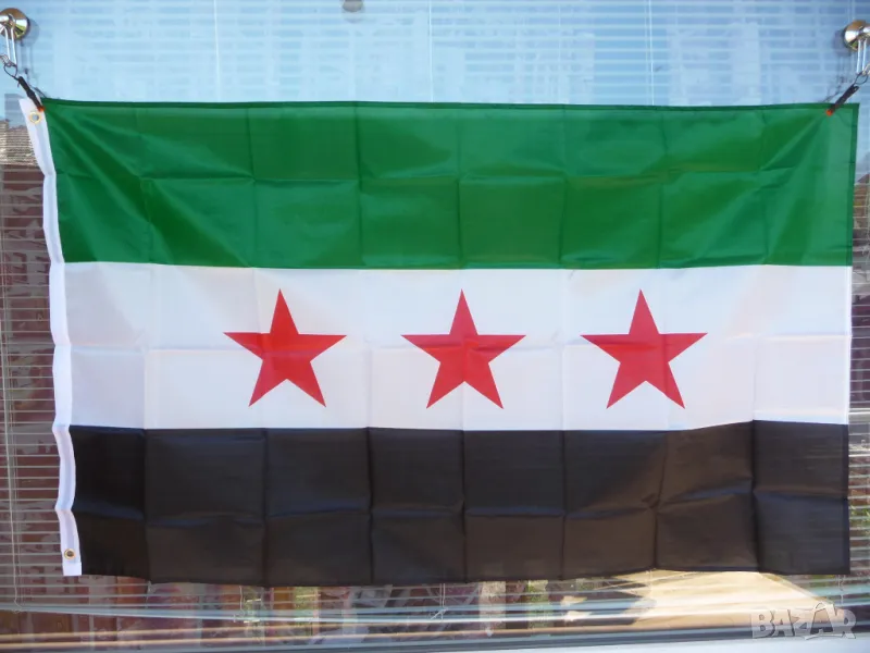 Ново Знаме на Сирия Дамаск арабска араби Близкия изток Азия , снимка 1