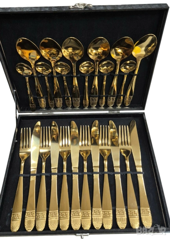 Златни прибори за хранене за съдомиялна машина - Промоция, снимка 1