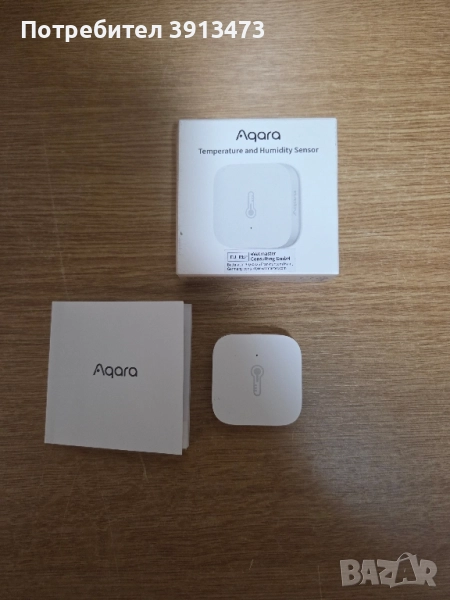 Чисто нов СМАРТ СЕНЗОР AQARA WSDCGQ11LM ЗА ТЕМПЕРАТУРА И ВЛАЖНОСТ, снимка 1