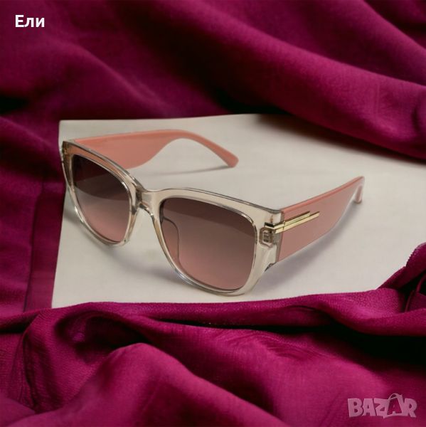 Луксозни дамски слънчеви очила Ever Pink Golden Sun, снимка 1