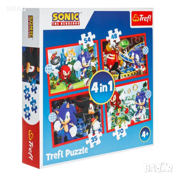 Пъзел Соник Sonic 4 в 1 S_1233118, снимка 1