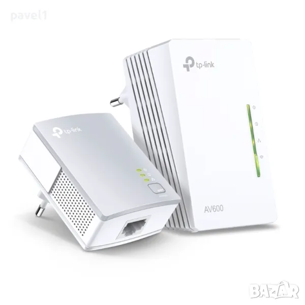 Чисто нов Powerline адаптер TP-Link AV600 TL-WPA4220, 300 Mbps, максимален обхват до 300m, 2x 10/100, снимка 1