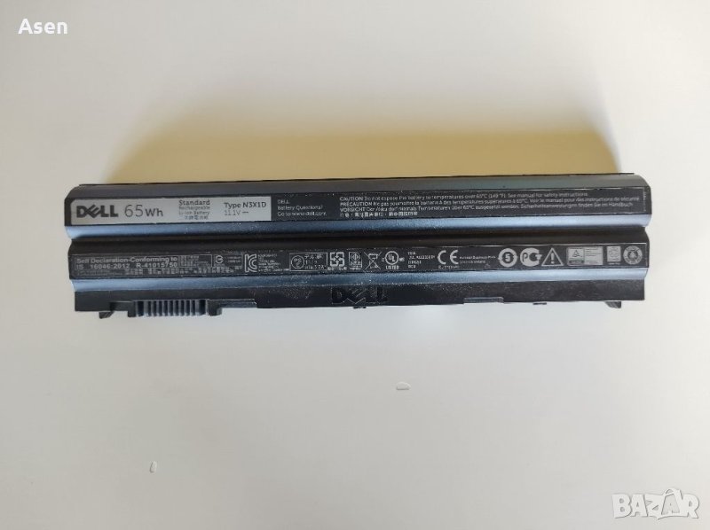 Dell E6420, E6430, E6520, E6530, E5420, Е5430,E5520, E5530 батерия N3X1D, снимка 1