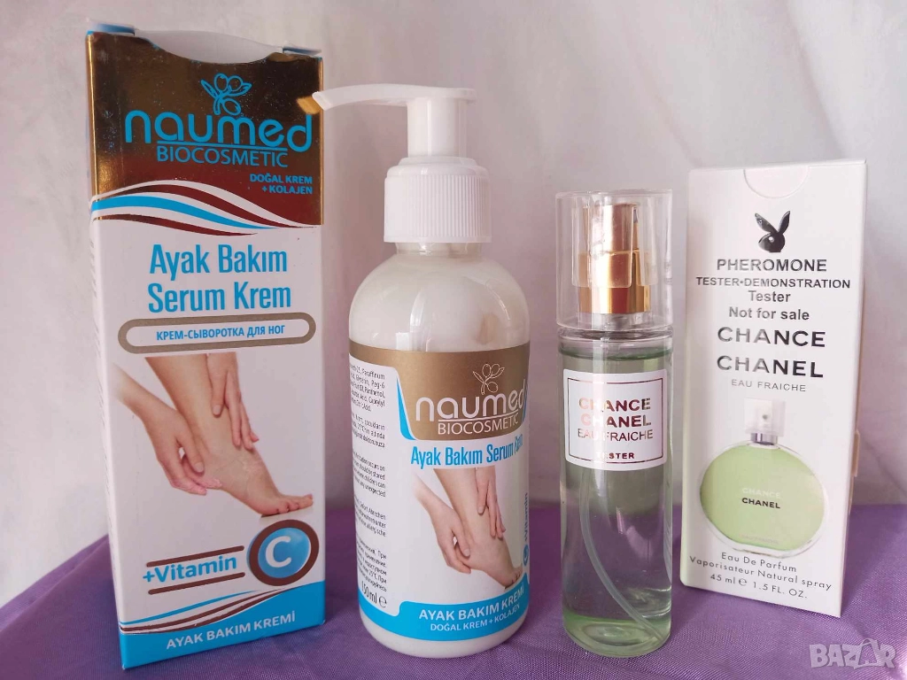 Промо комплект 993 - парфюм Chance Chanel 45 ml. и серум за крака, снимка 1